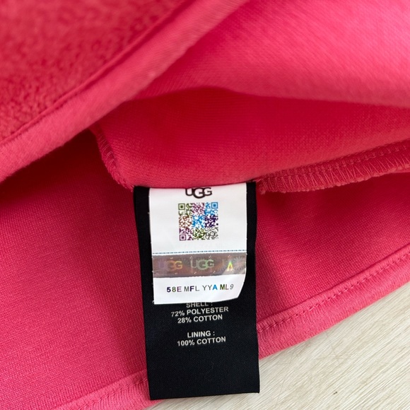 UGG MYLEY SHERPA PINK HOODIE XL NEW - Picture 6 of 10